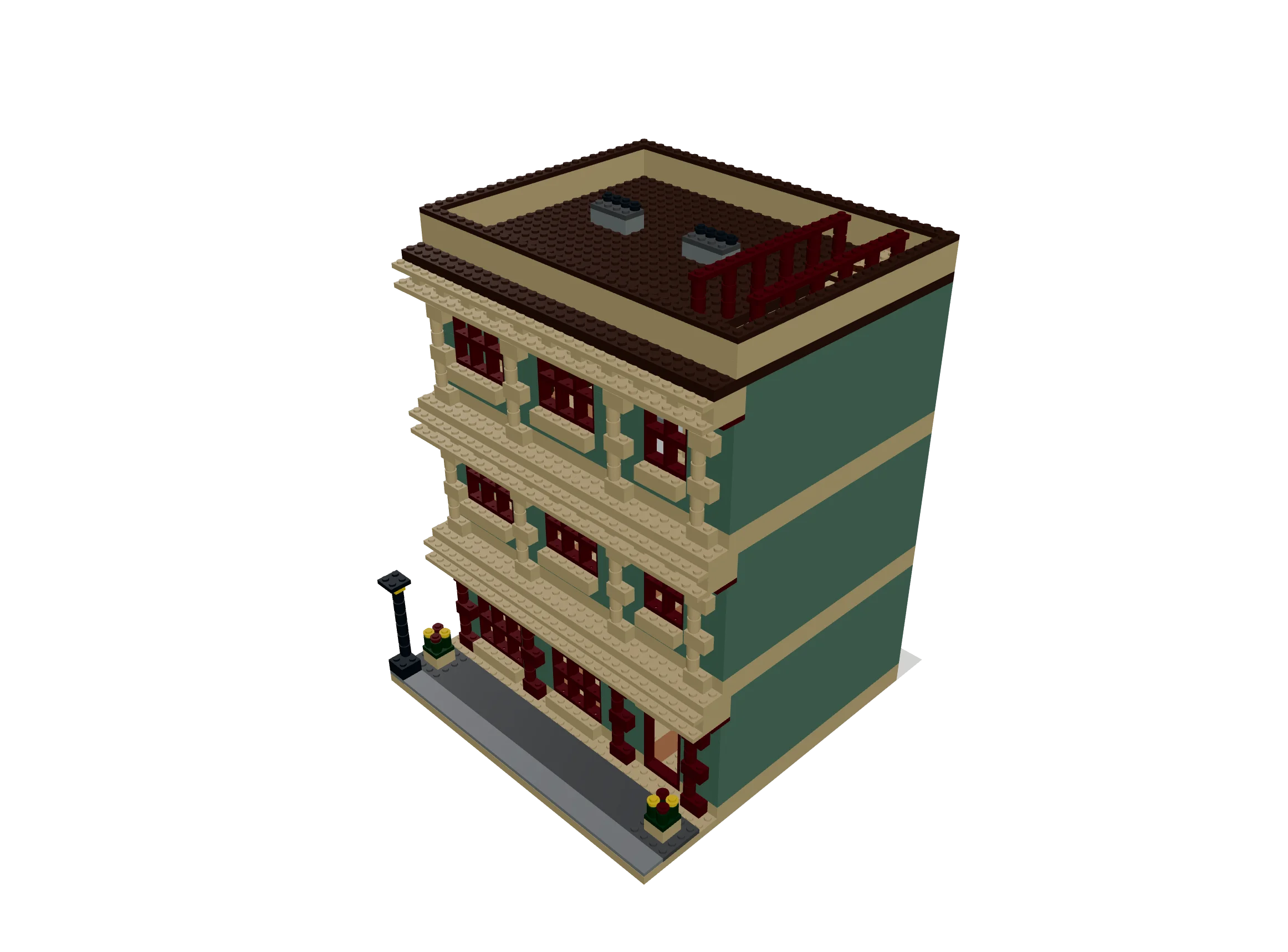 V9.2 テスト｜サンドグリーンの3階建て書店住宅